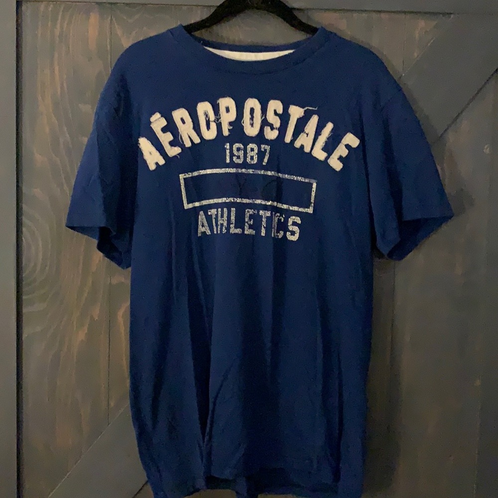 Blue Aeropostale distressed shirt